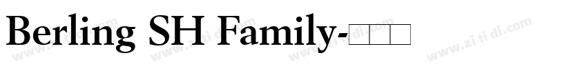 Berling SH Family字体转换